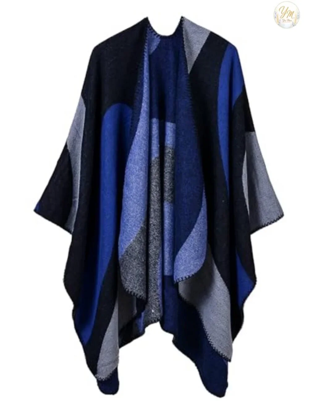 Women's Open Front Poncho Cape Winter Sweater Shawl Wrap